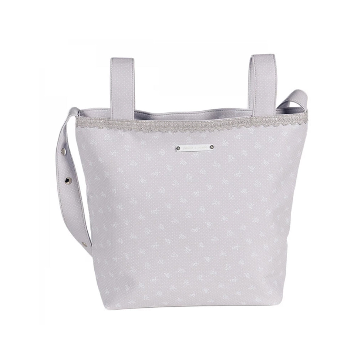 Pasito A Pasito Changing Bag Verona Flower Grey